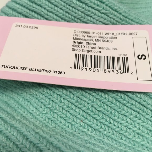 Wild Fable Cropped Sweater Cowl Neck Ribbed Knit Long Sleeve Turquoise NWT Sz S - Picture 7 of 8